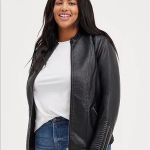 Torrid faux leather motorcycle jacket